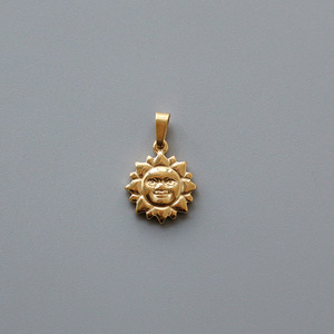 จี้สร้อยคอสแตนเลสชุบทอง18K ทรงหยดน้ำกุหลาบสไตล์อเมริกันย้อนยุค - Product Image 3