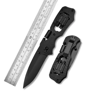 3cr13 Steel Blade Multi Function Multi-purpose Camping Folding Knife With Rope Cutter And Screwdriver Tool