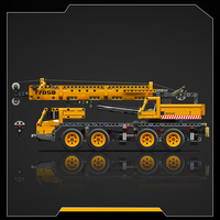 Modèle de jouet de construction en plastique ABS 17058S, camion grue mécanique, kit de construction pour enfants de 7 à 14 ans