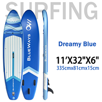 Planche de SUP gonflable de haute qualité pour la pratique en position debout, prête à être expédiée, vente en gros pour les eaux océaniques