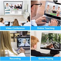 Cámara Web USB 2.0 con Sensor CMOS Full HD 1080P, Resistente al Agua, Zoom Óptico 21x-40x, Gran Angular de 100°, 30 FPS, para Computadora de Escritorio, Android TV