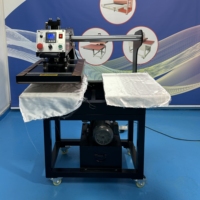 Machine hydraulique à double station de marquage à chaud en vrac pour le cuir, le tissu, le papier, le gaufrage de logo