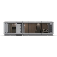 Maison mobile préfabriquée d'extérieur, cabine modulaire, conteneur maritime modifié, capsule spatiale en acier galvanisé, mini-maison moderne