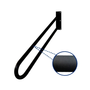 Xhs thiết kế hiện đại 304 thép không gỉ hình chữ U lan can màu đen sơn tĩnh điện chống trượt cầu thang lan can người già lan can tay vịn - Product Image 2