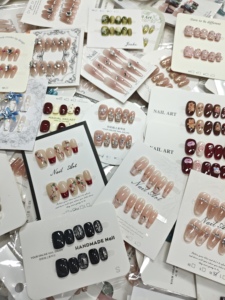Uñas Postizas Hechas a Mano de Alta Calidad, Descuento por Tiempo Limitado, Uñas Postizas de Lujo con Estética de Punta Francesa y Ojo de Gato - Product Image 6