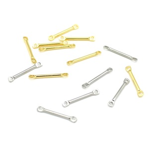 Accessoires de boucles d'oreilles en acier inoxydable, pendentif carré à double trou pour la fabrication de boucles d'oreilles, composants de bijoux DIY - Product Image 3