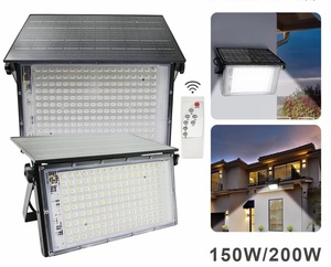 Outdoor Waterproof LED Stadium Light Reflector Projector Folded <strong>Spotlight</strong> IP65 Solar Garden Flood Lights 6000K Daylight 180 - Product Image 2