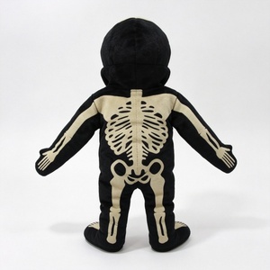 Marioneta de mano de esqueleto personalizada, marioneta de esqueleto de Halloween, marioneta de ventrilocuidista con boca móvil, marioneta de peluche de esqueleto - Product Image 4