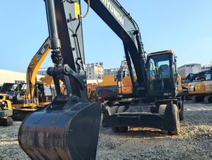 Excavatrice hydraulique sur chenilles Hyundai 210w-9 de 12 tonnes en excellent état, avec moteur à engrenages inclus, composants principaux d'origine Corée, occasion - Product Image 3