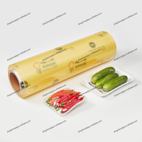 Film alimentaire transparent en PVC souple brillant, résistant à l'humidité, extensible, pour emballage alimentaire