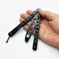 Couteau papillon d'entraînement pour débutants, couteau de lancer fantaisie, entraînement sûr et mains libres, couteau pliant papillon, outil