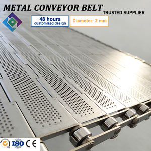 RVS transportband met 2mm gatdiameter, draadgaas voor de voedingsindustrie, sanitaire, hoge snelheid, corrosiebestendig - Product Image 3