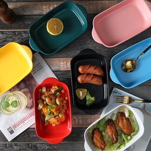Bandejas <span class=keywords><strong>de</strong></span> Cerámica Comerciales Coloridas <span class=keywords><strong>para</strong></span> Alimentos, Platos Cuadrados <span class=keywords><strong>de</strong></span> 9 Pulgadas (23 cm), Aptos <span class=keywords><strong>para</strong></span> Microondas, Estilo Nórdico, <span class=keywords><strong>para</strong></span> Fiestas, Marca Liyonda - Product Image 3