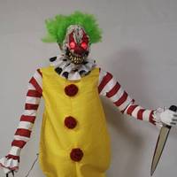 Couteau créatif Horreur Clown Électrique Squelette Lumineux Maison Hantée Chambre Décoration Joker Pour Décoration d'Halloween