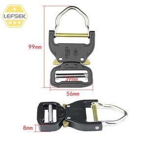 <span class=keywords><strong>Hebilla</strong></span> Táctica <span class=keywords><strong>Cobra</strong></span> con Anillo en D de 25-50 mm para Cinturón |   De Alta Resistencia, para Trabajo Pesado, con Capacidad de Carga |   <span class=keywords><strong>Hebilla</strong></span> de Aleación de Liberación Rápida con Acabado Liso - Product Image 2