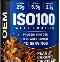 Poudre de protéines de lactosérum isolée naturelle OEM ODM pour adultes - 20-29 g de protéines par portion - Croissance musculaire et prise de poids - 2 lb