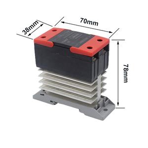 SSR-40DA relais monophasé à semi-conducteurs avec radiateur rail de guidage intégré DC control AC - Product Image 2