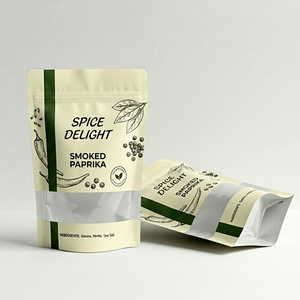 Sachet Doypack Mat Personnalisé Imprimé avec Fenêtre, Refermable, en Plastique, <span class=keywords><strong>pour</strong></span> Emballage <span class=keywords><strong>d</strong></span>'<span class=keywords><strong>Épice</strong></span>s, Poudres et Herbes - Product Image 6