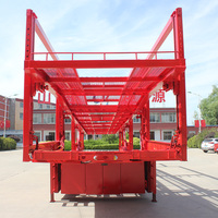 Remorque porte-voitures pliable à 3 essieux, transporteur de 8 voitures, double pont, cadre en acier, OEM