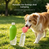 Dispensador de Agua Portátil de Silicona para Mascotas, Botella de Agua Portátil de Silicona para Beber al Aire Libre, para Paseos