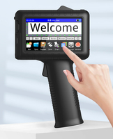 Máquina impresora de inyección de tinta portátil de mano de 12,7mm para impresión de logotipo de código de lote de fecha de caducidad en bolsa de cartón de plástico