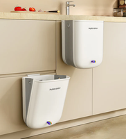Poubelle murale de cuisine en PP écologique avec conception pliable pour armoire et évier