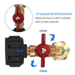 Adaptateur QCC1 en laiton pour le remplissage de bouteilles de propane d'extérieur en Amérique du Nord avec robinet à bille pour réchauds de camping - Product Image 5