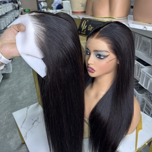 Peluca de Cabello Humano Virgen Vietnamita Liso y Sedoso al por Mayor, 100% Sin Procesar, Peluca Frontal de Encaje Suizo HD 13x4 - Product Image 1