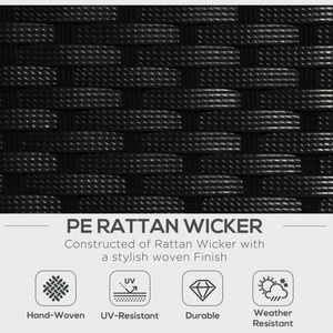 Set di Mobili da Esterno <span class=keywords><strong>in</strong></span> Rattan PE a 3 Pezzi, Divano a L con Chaise Longue e Tavolino <span class=keywords><strong>in</strong></span> Vetro Temperato - Product Image 6