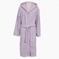 Peignoir en tissu éponge de coton avec capuche, épais et doux pour la peau, idéal pour le sauna et les couples, avec ceinture, pour toutes les saisons, commande en gros