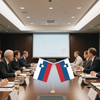 Mini drapeau slovène en forme de Y personnalisable Drapeau de table imprimé numériquement avec base en métal pour décorations