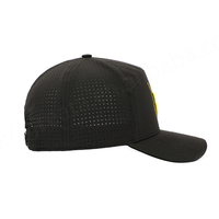 Casquette de baseball imperméable à 7 panneaux en Oxford avec logo brodé personnalisé, motif léopard et pois, style sportif en nylon