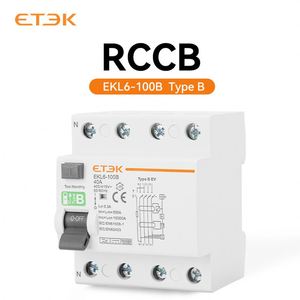 Interruptor Diferencial (RCD) 4P 40A 30mA 10kA, Tipo A/B, Protección Contra Fugas a Tierra para Cargador de Vehículos Eléctricos y Sistemas Solares Fotovoltaicos - Product Image 3