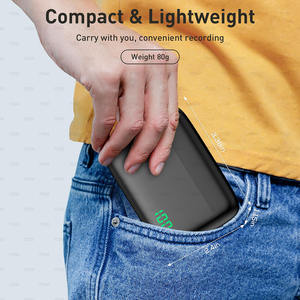 ไมโครโฟนไร้สายแบบหนีบเสื้อตัดเสียงรบกวน ไมโครโฟนขนาดเล็กสำหรับ Android พร้อมเคสชาร์จ สำหรับบันทึกวิดีโอ <span class=keywords><strong>Facebook</strong></span> TikTok YouTube - Product Image 4