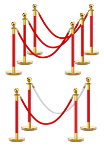 Coda di folla Q Up Stand sistema di controllo del traffico palo in velluto corda attorcigliata stancheggio - Product Image 6