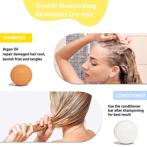 Bán Chạy Bộ Dầu Gội Và Dầu Xả Cam Quýt Cho Tất Cả Tóc, Dầu Gội Đặc Với Thành <span class=keywords><strong>Ph</strong></span>ần Thuần Chay, Cân Bằng <span class=keywords><strong>PH</strong></span>, 85gX2 - Product Image 6