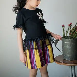 Little Girl Clothes Office Wear Pictures Ruffle Skirt From China Supplier