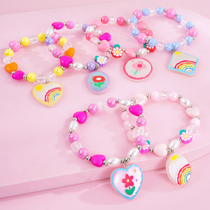 Nuova <span class=keywords><strong>Collana</strong></span> per Bambine, Graziosa <span class=keywords><strong>Collana</strong></span> da Principessa <span class=keywords><strong>con</strong></span> Ciondolo a Fiore Colorato - Product Image 2