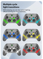 TGZ TS102(RGB) Nouvelle manette sans fil multifonctionnelle, manette de jeu BT, bouton Turbo, gyroscope six axes, compatible IOS Android