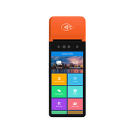 Terminal de paiement mobile Android 13 avec écran tactile de 6 pouces, 4G WIFI, lecteur de codes-barres, système de point de vente portable