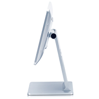Terminal Punto de Venta Táctil Ultra Delgado de Aluminio Plateado de 15.6 Pulgadas, Android, con Soporte de Escritorio, Sin Ventilador, Pantalla Táctil Estable, Personalizable