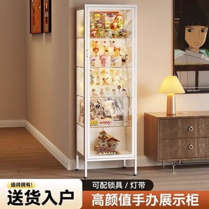 Vitrina de cristal para figuras, cajas sorpresa, bloques de construcción, transparente, Pop Mart, armario de juguetes para el hogar con estantes ajustables - Product Image 4