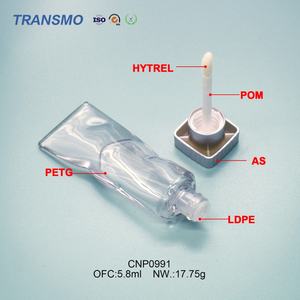 Fabricant d'emballages cosmétiques en marque privée, emballage personnalisé de tube de gloss à lèvres vide transparent de 5 ml, emballage de tube de gloss à lèvres - Product Image 3