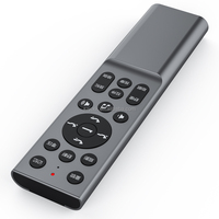 Control Remoto Universal JCXK RCT1019 de 19 Teclas con Código Fijo, Aleación de Aluminio, Alcance de 20m, Voz BLE, 2.4G IR, para TV, Cine en Casa, Proyector