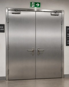Sistema de Puertas Cortafuegos de Acero Resistente en Oferta para Oficinas, Centros Comerciales y Fábricas Disponible a Precio de Exportación - Product Image 2