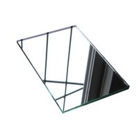 Miroirs flottants modernes en verre argenté de 1.3mm à 5mm Caisses d'articles décoratifs économiques pour l'exportation de lunettes à led Mur de verre en bois