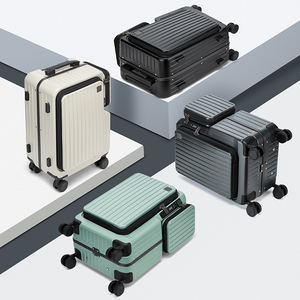 यूनिसेक्स 20 इंच मल्टीफंक्शनल बिजनेस ट्रॉली सामान केस वाटरप्रूफ कैरी बैग टेसा ट्रैवल लैपटॉप सरल - Product Image 2