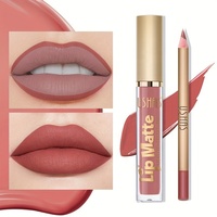 Kit de maquillage pour les lèvres, gloss à lèvres et crayon à lèvres, imperméable, longue durée, rouge à lèvres liquide mat, vente chaude