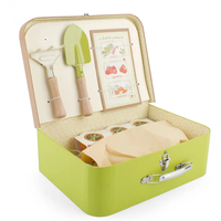 Kit d'outils de jardinage pour enfants, ensemble d'outils de jardinage pour enfants, kit de jardinage en bois pour enfants