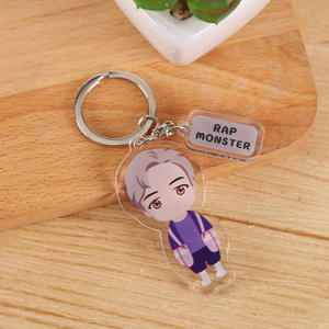 Nuevo Llavero Acrílico Personalizado de K-pop Idol, Personaje Kawaii de Anime y Dibujos Animados, Colgante Transparente con Foto de Bangtan Boys - Product Image 2
